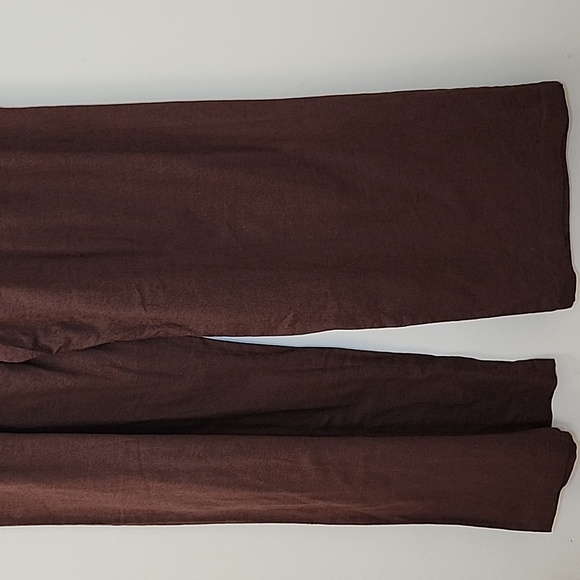 NWT Abercrombie&Fitch 53% Linen Pleated Wide Leg Pants Chocolote Brown Sz M - Picture 11 of 16